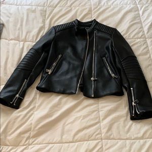 Zara leather jacket